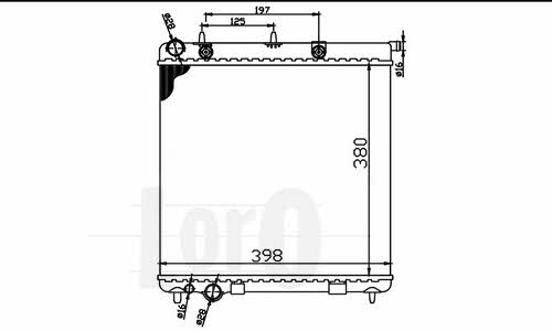 0090170046 Loro Engine cooling radiator