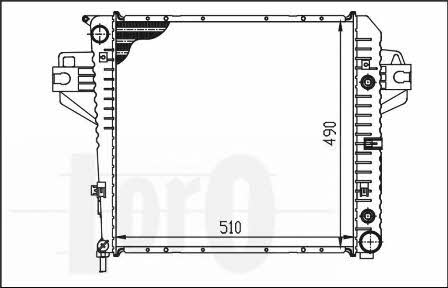 0230170005 Loro Engine cooling radiator