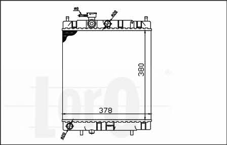 0350170006 Loro Engine cooling radiator