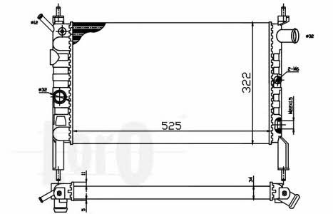 0370170002 Loro Engine cooling radiator