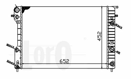 0370170031 Loro Engine cooling radiator