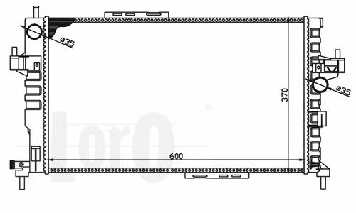 0370170044 Loro Engine cooling radiator
