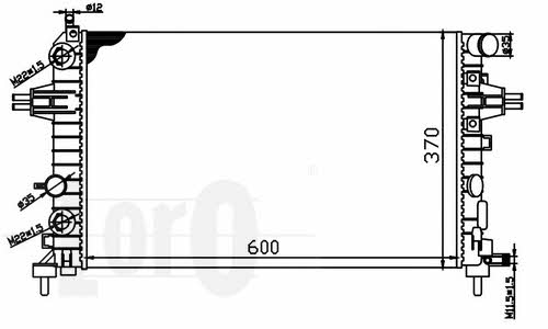0370170046 Loro Engine cooling radiator