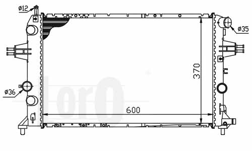 0370170049 Loro Engine cooling radiator