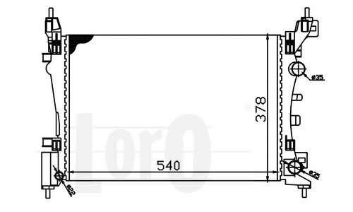 0370170062 Loro Engine cooling radiator
