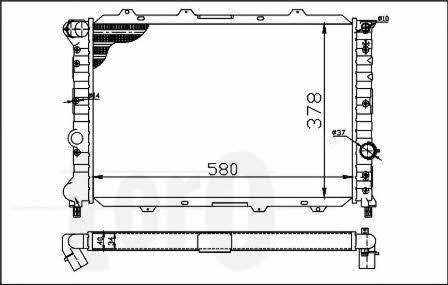0020170001 Loro Engine cooling radiator