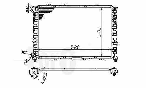 Engine radiator Alfa Romeo 156: 0020170002 Loro Engine cooling radiator