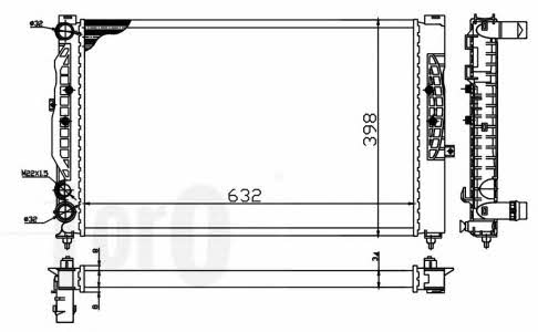 Loro 003-017-0019 Engine cooling radiator 0030170019 0030170019 Loro Engine cooling radiator