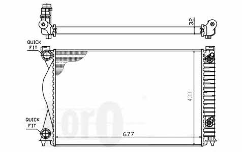 0030170021 Loro Engine cooling radiator