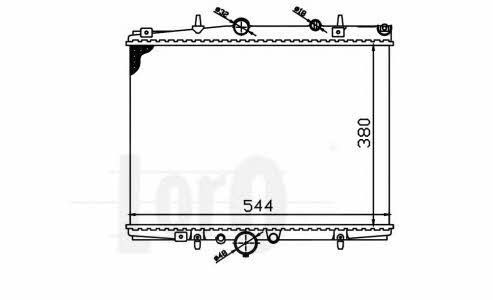 0380170003 Loro Engine cooling radiator