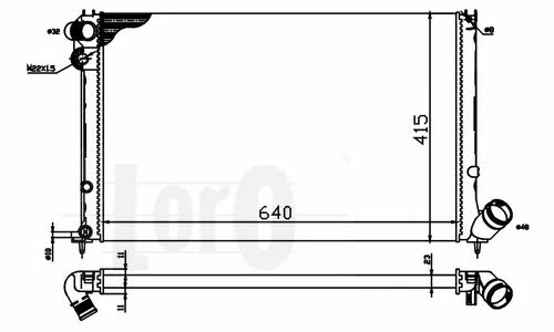 0380170020 Loro Engine cooling radiator