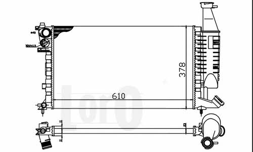 0380170026 Loro Engine cooling radiator