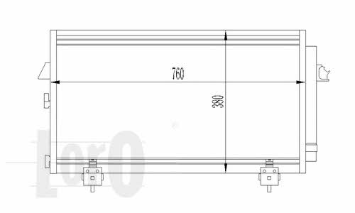 Air con condenser Toyota Rav 4: 0510160014 Loro AC Condenser