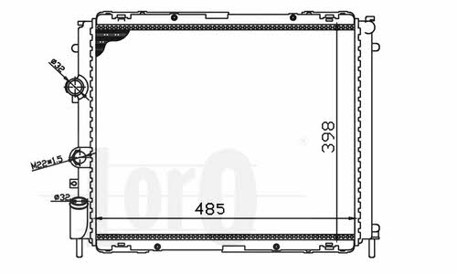 0420170004 Loro Engine cooling radiator