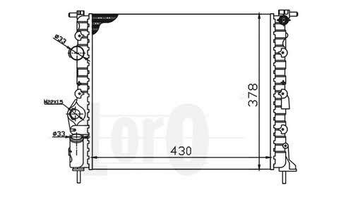 0420170014 Loro Engine cooling radiator