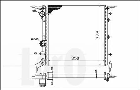 0420170017 Loro Engine cooling radiator