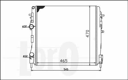 0420170028 Loro Engine cooling radiator
