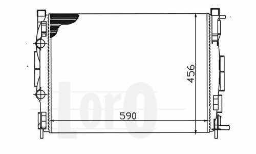 0420170038 Loro Engine cooling radiator