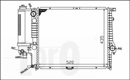 0040170002 Loro Engine cooling radiator