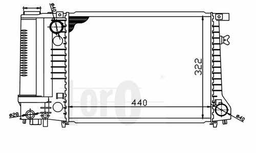 0040170004 Loro Engine cooling radiator
