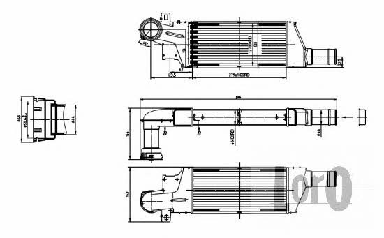 Intercooler Opel Corsa C: 0370180009 Loro Intercooler, charger
