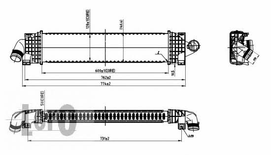 Intercooler charger Ford C-Max: 0170180001 Loro Intercooler, charger