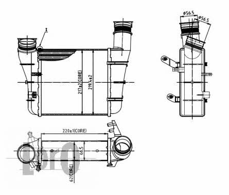 0030180007 Loro Intercooler, charger