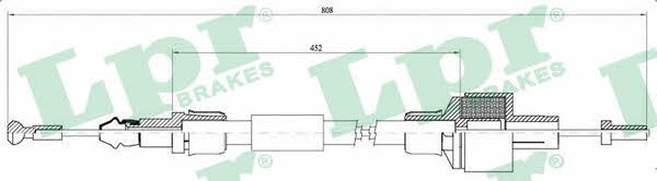 LPR C0042C Clutch cable C0042C