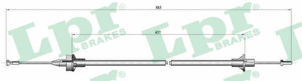 C0077C LPR Clutch cable