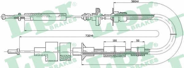 LPR C0085C Clutch cable C0085C