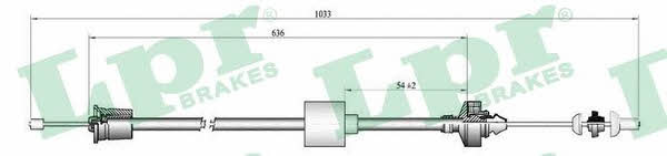 LPR C0192C Clutch cable C0192C