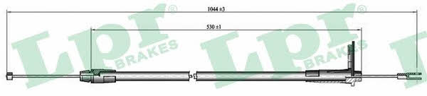 LPR C0415B Handbrake cable C0415B C0415B LPR Handbrake cable