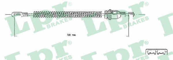 LPR C0543B Cable Pull, parking brake C0543B