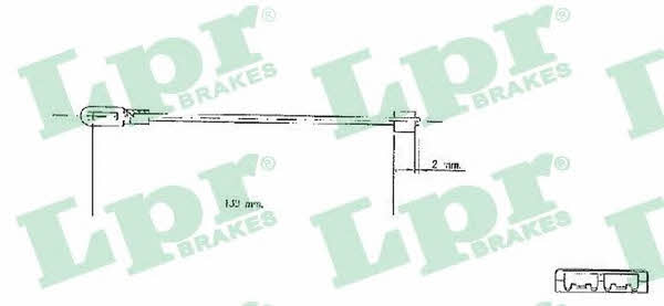 LPR C0578B Cable Pull, parking brake C0578B