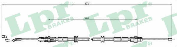 LPR C1039B Cable Pull, parking brake C1039B
