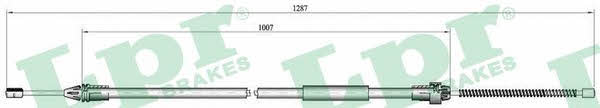 LPR C0682B Cable Pull, parking brake C0682B