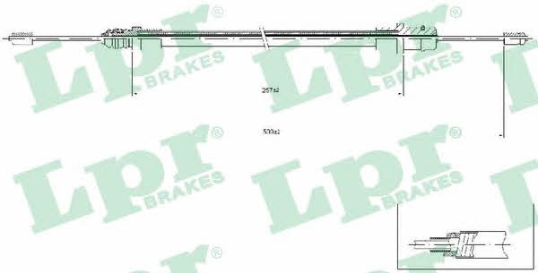 LPR C0212B Cable Pull, parking brake C0212B