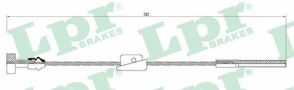LPR C0231B Cable Pull, parking brake C0231B