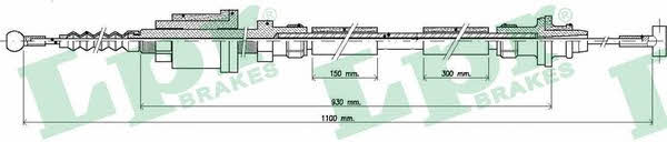 Clutch cable Volvo 740: C0251C LPR Clutch cable