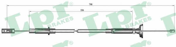 LPR C0261C Clutch cable C0261C