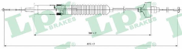 LPR C0266C Clutch cable C0266C