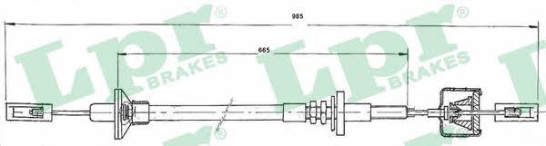 LPR C0271C Clutch cable C0271C