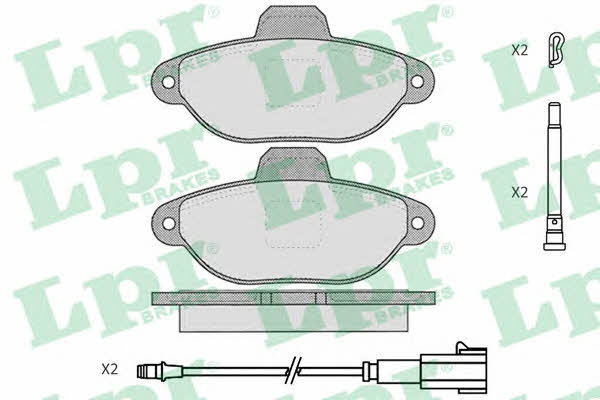 LPR 05P1906 Brake Pad Set, disc brake 05P1906