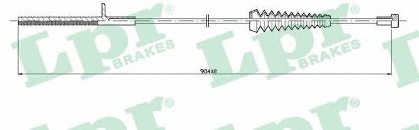 LPR C1610B Cable Pull, parking brake C1610B