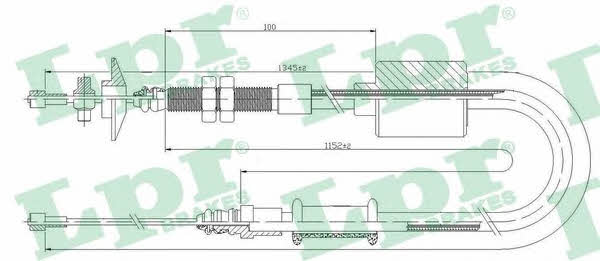C0483C LPR Clutch cable