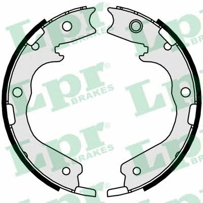 Handbrake brake pads Isuzu: 01078 LPR Handbrake shoes