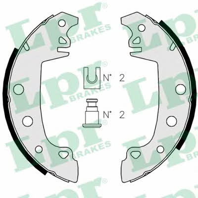 Brake shoe set LPR 02850