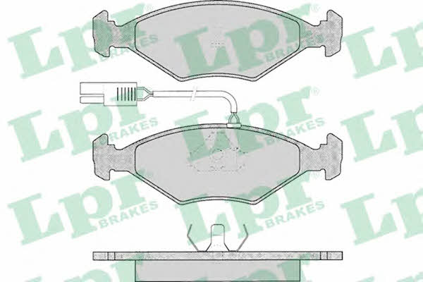 LPR 05P017 Brake Pad Set, disc brake 05P017