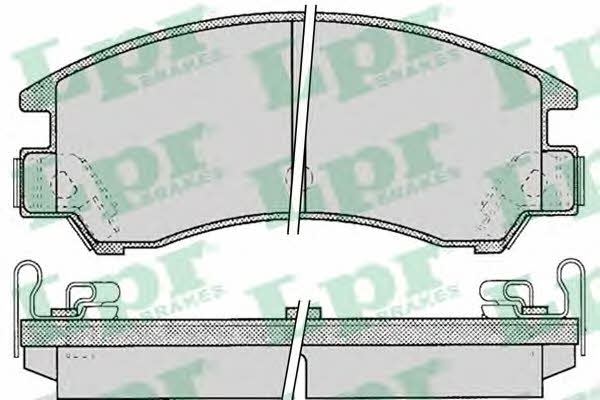 LPR 05P047 Brake Pad Set, disc brake 05P047