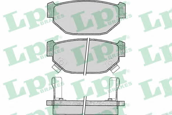 LPR 05P048 Brake Pad Set, disc brake 05P048